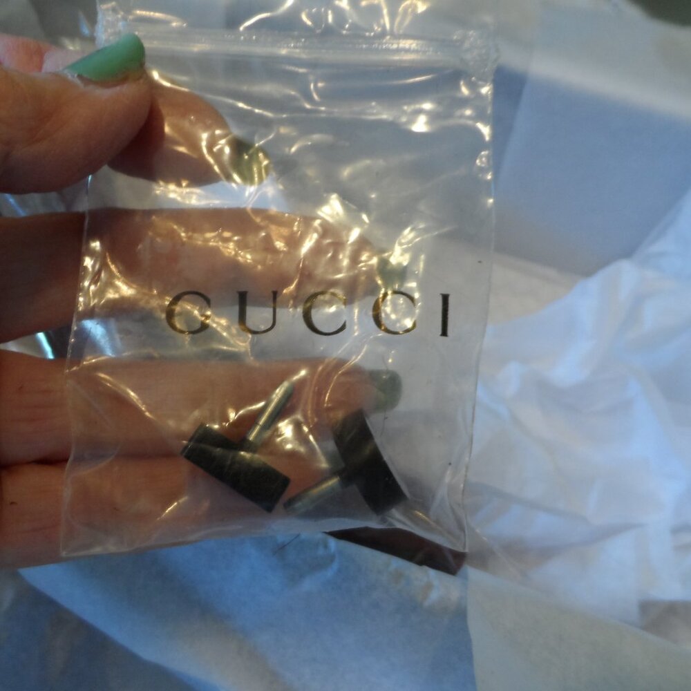 New Gucci Burgundy Kid Suede Leather Heeled Pumps Size 38B - Picture 4 of 16